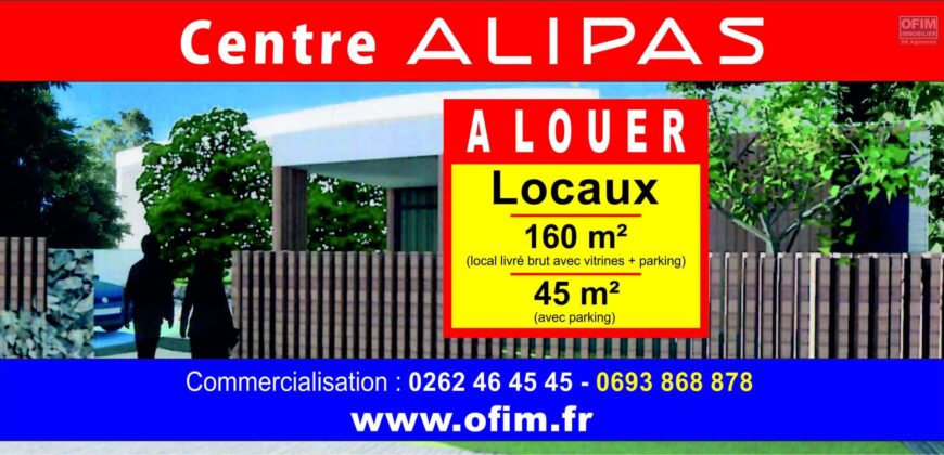 En location un nouveau local commercial de 160 m² avec parking à Saint André