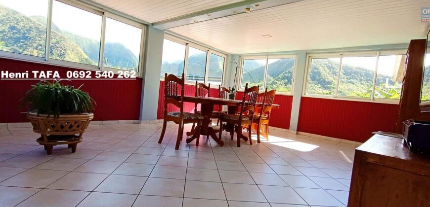 À vendre charmante villa F6 avec piscine et vue panoramique sur les montagnes de la Plaine des Grègues