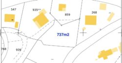 A vendre un vaste terrain de 737m2 proche des commerces à La Montagne