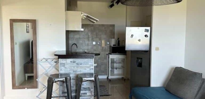A louer appartement meublé de 38 m2 situé dans une résidence sécurisée à Bois D’olive
