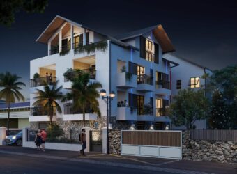 A vendre un appartement T4 en duplex de 104.25 m2 situé dans une résidence neuve au coeur de Saint Leu