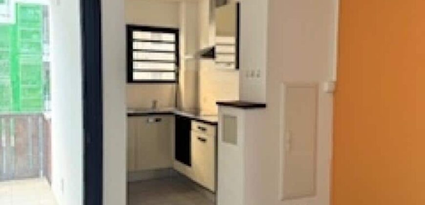 A louer un lumineux appartement de 40.30m2 sur les bas de la route Bois de Nèfles à Sainte Clotilde.