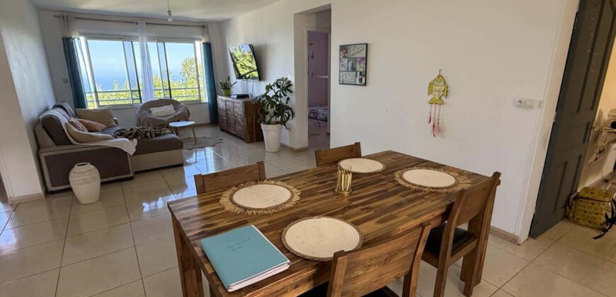 En vente une charmante villa composée de deux logements T4 + T2 sur un terrain de 625 m2 située à l’entrée du Tévelave