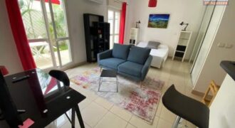 Location d’un studio meublé de 32.36m2 avec grande terrasse à Saint Denis