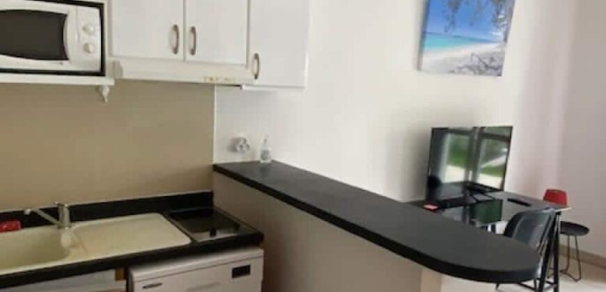 Location d’un studio meublé de 32.36m2 avec grande terrasse à Saint Denis