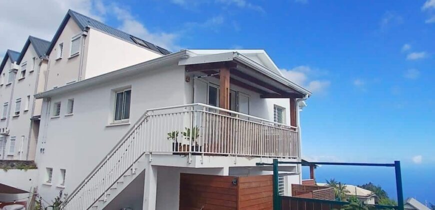 A louer un appartement de type T3 offrant une vue imprenable sur l’océan, situé à Trois Bassins
