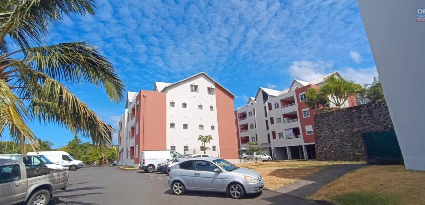 A louer un appartement T2 de 45.65 m2 avec vue mer situé dans une résidence sécurisée à Bas Jean Petit