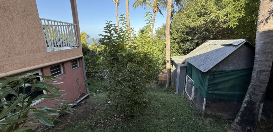 À vendre villa R+1 avec deux logements indépendants et vue panoramique située à l’entrée sud des Avirons