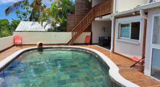 A louer une charmante villa meublée de 150m2 avec piscine située sur le bas de la Possession