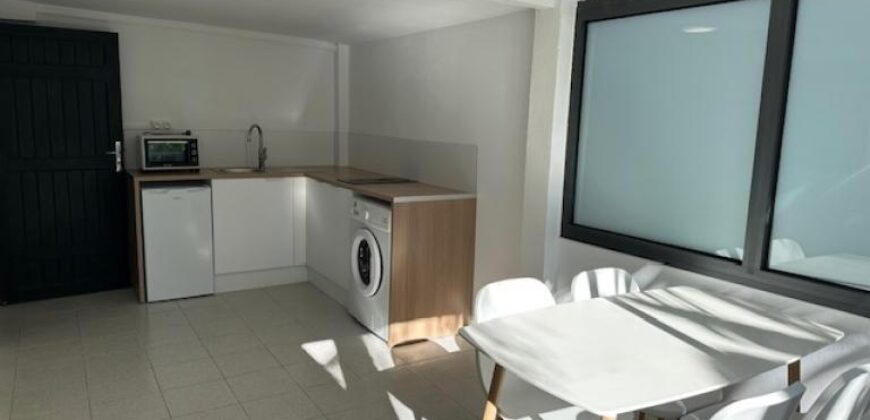 A louer un charmant studio meublé de 31m2 situé dans le secteur de Ligne Paradis à Saint Pierre