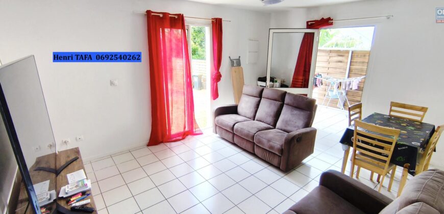 Location appartement T3 situé en fond d’impasse dans un quartier calme à Saint Joseph