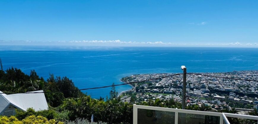 À vendre une belle villa T5/6 avec piscine et vue imprenable située à la Montagne