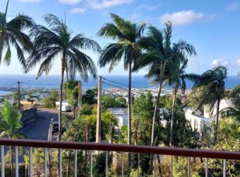 En vente une grande villa familiale de 150m2 sur un vaste terrain de 1000m2 avec belle vue sur mer à Sainte Clotilde
