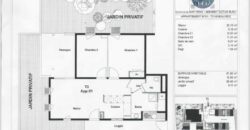 A vendre un appartement T3 de 62 m2 en rez-de-jardin dans les bas de Montgaillard