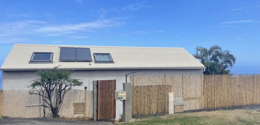 En vente une villa d’architecte de 220m2 avec jardin et piscine à Saint-Leu dans le secteur Grand Fond – Stella.