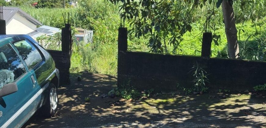 À vendre terrain plat d’environ 200 m2 situé à Saint Pierre dans un quartier résidentiel calme