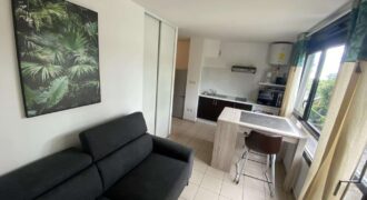 A louer un studio meublé de 23.99m2 dans le rampes de St François à Saint Denis