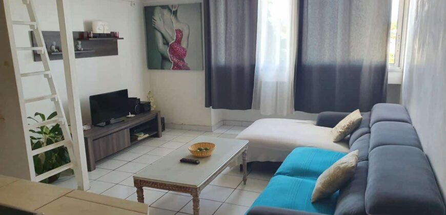 A louer un lumineux appartement meublé de 49m2 proche de la plage et commerces à Saint Pierre