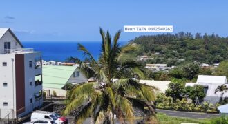 A vendre un appartement T2 de 54.65m2 avec vue mer à Saint Joseph