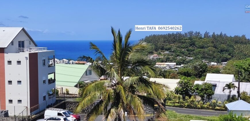 A vendre un appartement T2 de 54.65m2 avec vue mer à Saint Joseph