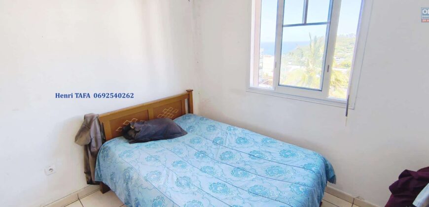 A vendre un appartement T2 de 54.65m2 avec vue mer à Saint Joseph