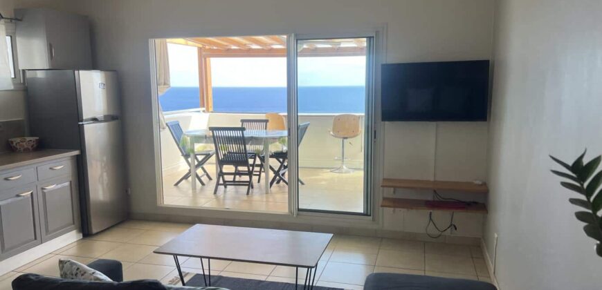 À louer un charmant appartement T3 en duplex meublé situé à Saint-Leu dans une résidence sécurisée
