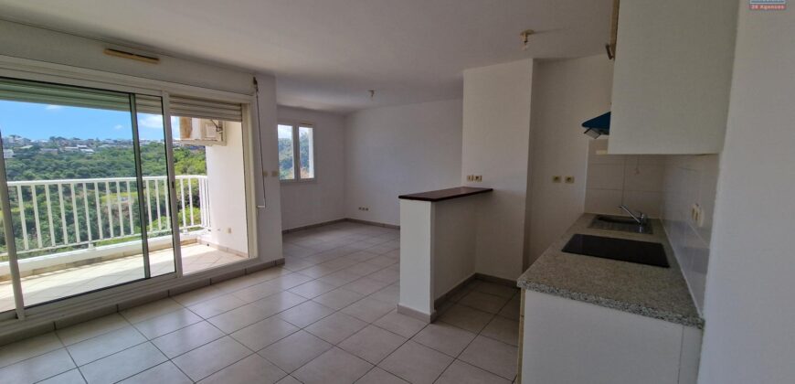 À louer un appartement T2 avec terrasse offrant vue dégagée à Sainte Marie