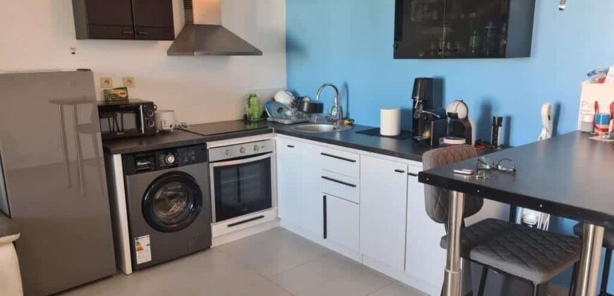 À louer un appartement meublé T2 d’environ 40 m2 situé dans une résidence calme au Tampon