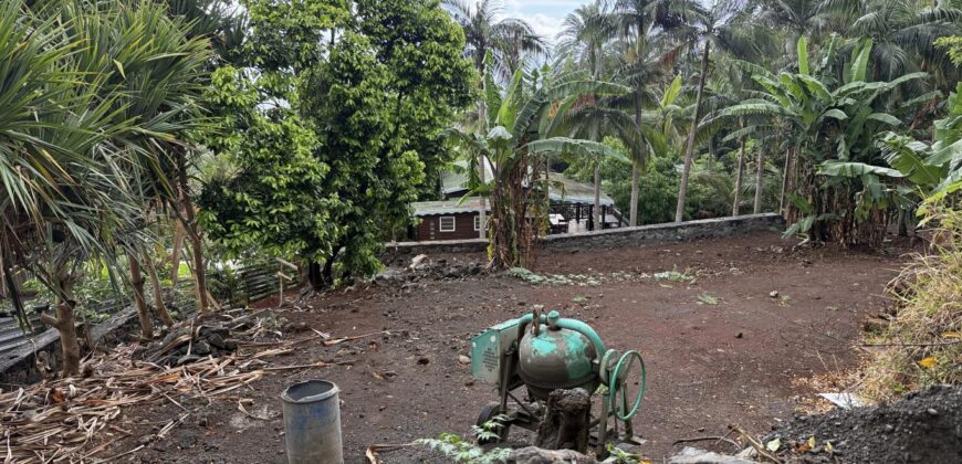 À Vendre parcelle plate et rectangulaire de 250 m² avec vue mer aux Avirons