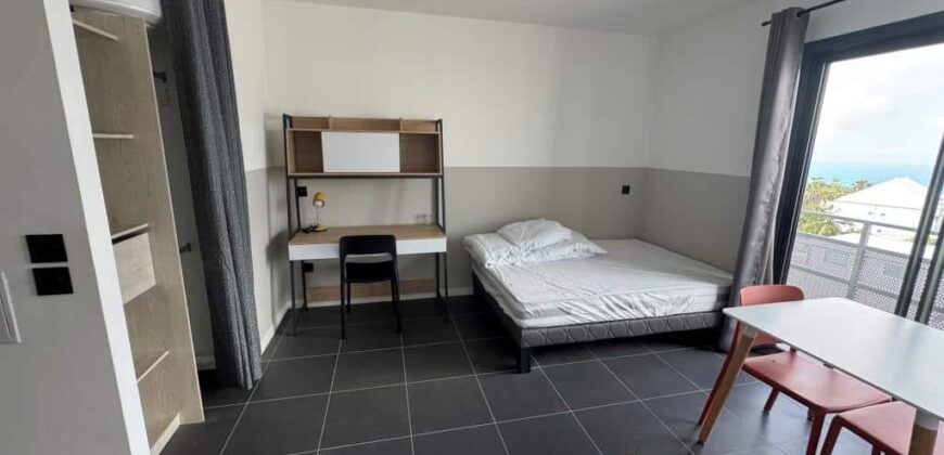 À louer un charmant studio neuf entièrement meublé et équipé situé en plein centre-ville du Tampon.