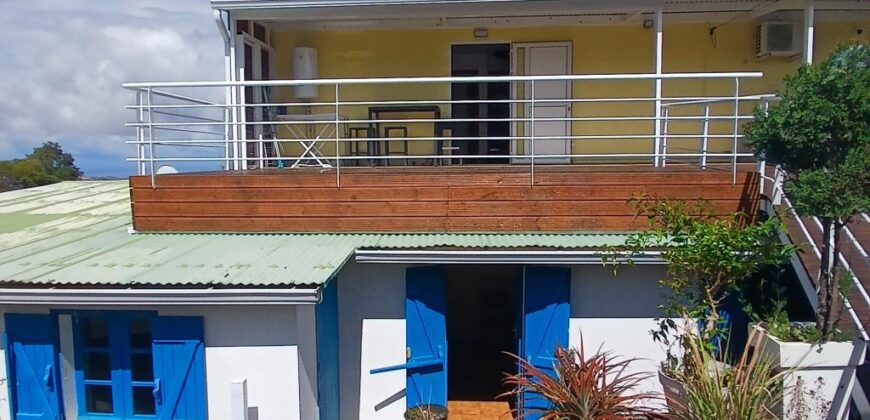 À vendre un ensemble de 2 appartements F3 avec vue mer et piscine à Saint-Paul