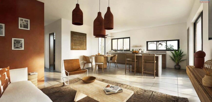 En vente villas neuves en duplex en VEFA situées à quelques pas du lagon de Saline-les-Bains