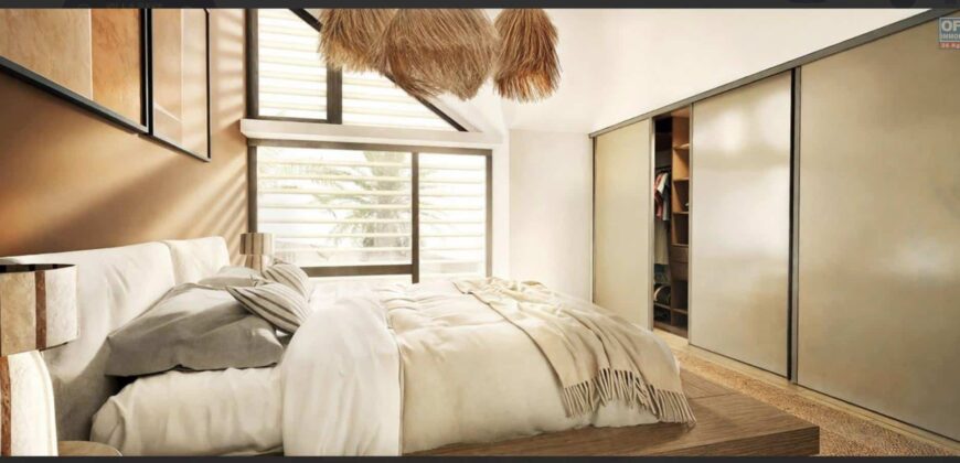 À vendre villas T4 neuves en duplex en VEFA situées proche du lagon à La Saline Les Bains