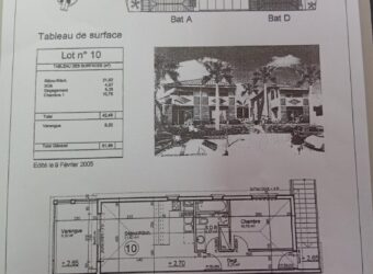 À louer – Appartement T2 meublé avec terrasse et parking à La Saline les Bains, secteur Trou d’Eau