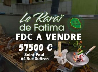 À vendre : Fonds de commerce restaurant réputé situé face à la Mosquée de Saint-Paul