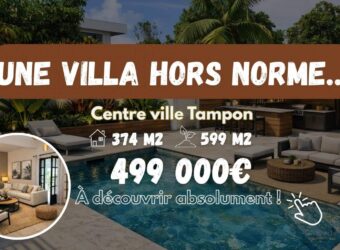 À vendre : villa d’exception T10 avec piscine et 325 m² habitables au cœur du Tampon