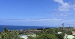 À vendre : superbe terrain constructible 303 m² viabilisé avec vue mer à Trois Bassins