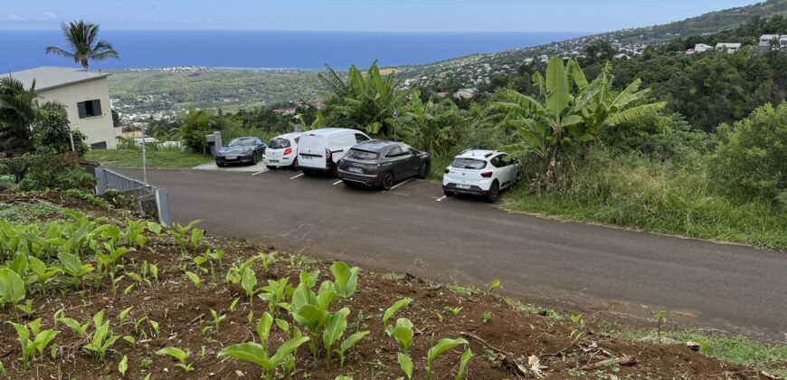 Vente d’une belle parcelle de terrain de 288 m2 en légère pente située à Étang salé Les Hauts