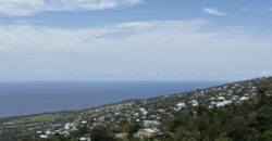 À vendre une grande maison divisée en deux logements (T3 et T5) sur un terrain de 913 m2 avec vue mer et montagne à Étang Salé