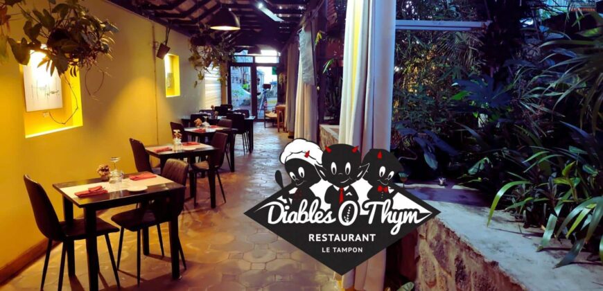 À vendre fonds de commerce restaurant Le Diables O Thym situé au Tampon