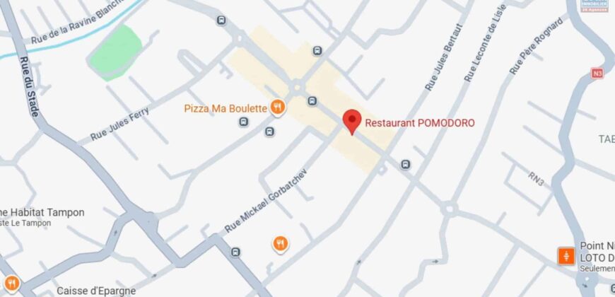 À vendre : Fonds de commerce restaurant-pizzeria Le POMODORO au Tampon Réunion