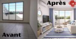 À vendre un appartement offrant vue mer dans le quartier de Roches Noires à Saint Gilles