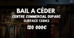 À vendre local commercial de 128 m2 situé au louer d’une zone commercial dynamique à Sainte Marie Réunion