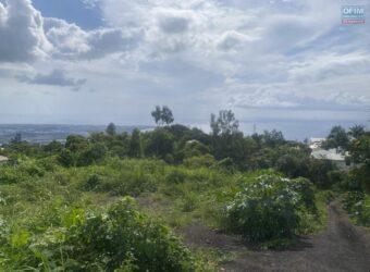 À vendre un terrain plat avec vue mer situé à La Possession Ravine à Malheur Réunion