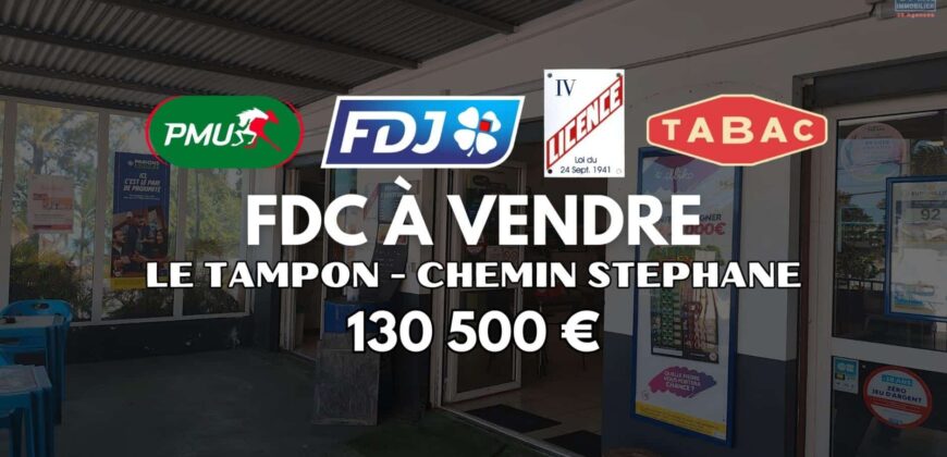 À vendre Loto PMU Bar Tabac multi-exploitation situé sur un axe très passant au Tampon Réunion