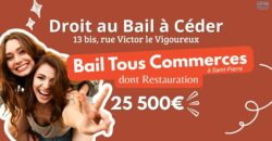 À vendre local commercial avec bail tous commerces situé au 13 rue Victor Le Vigoureux à Saint-Pierre Réunion