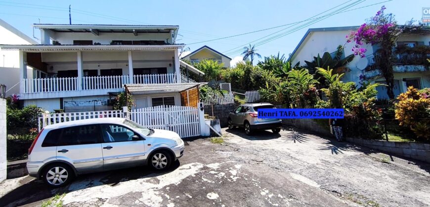 À vendre un ensemble immobilier composé de deux T3 et un T2 sur un terrain de 1313 m2 situé à Vincendo Réunion