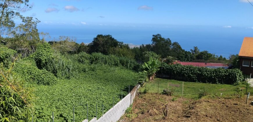 À vendre un terrain constructible offrant vue sur mer et montagne à Saint Paul Réunion