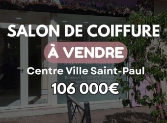 Vente un salon de coiffure spécialisé d’environ 60 m2 idéalement situé en plein centre-ville de Saint-Paul Réunion