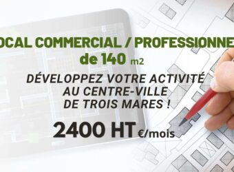 À louer local professionnel ou commercial de 140 m² situé à Trois Mares Réunion